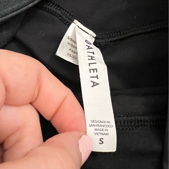 Gray Athleta Distressed Leggings - Picture 3 of 5